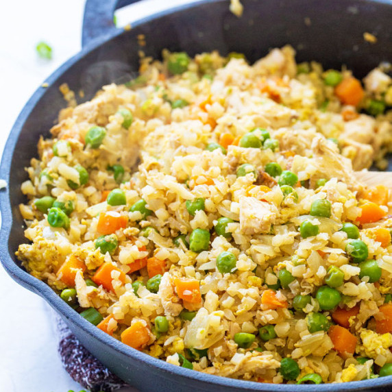 chicken fried cauliflower rice