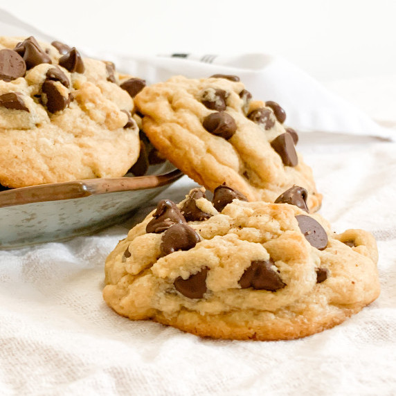 chocolate chip cookies with espresso sea salt sprinkled on top