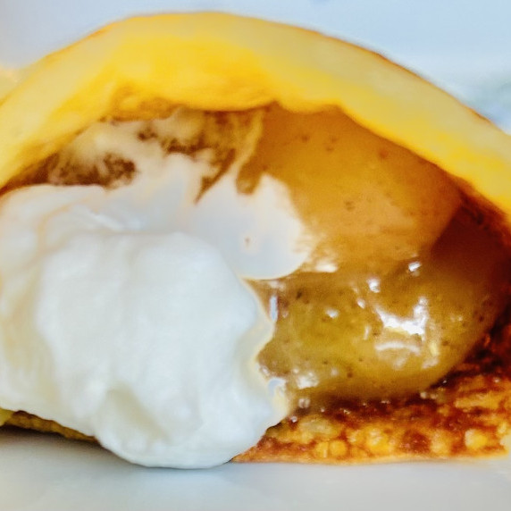gluten free crepes with apple filling dessert