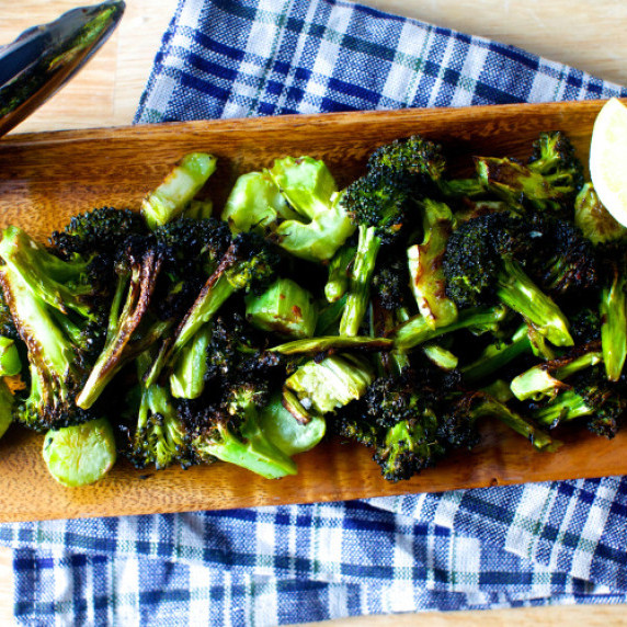 Crispy Broccoli with Lemon and Garlic