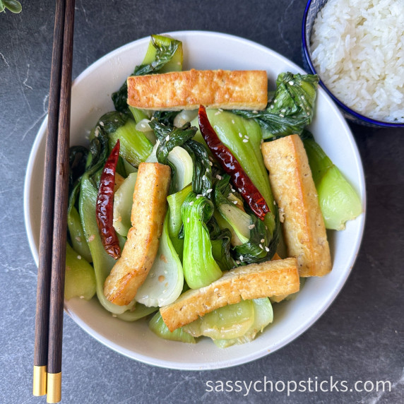 tofu bok choy stir fry