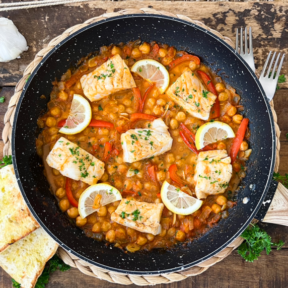 Cod with Chickpeas