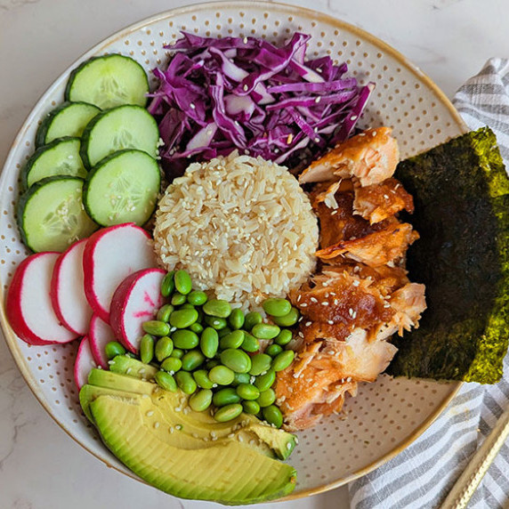 Miso Salmon Rice Bowl