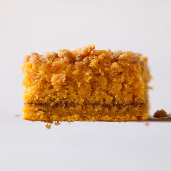 Pumpkin Crumb Coffee Cake Sideview