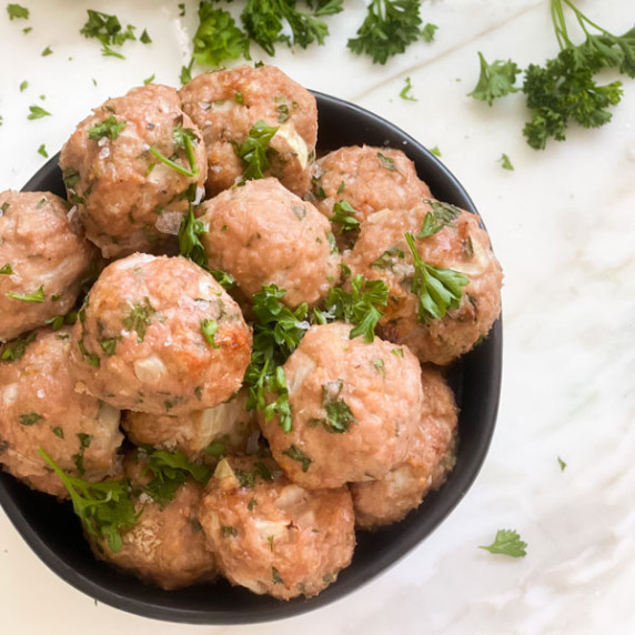 baked simple turkey meatball