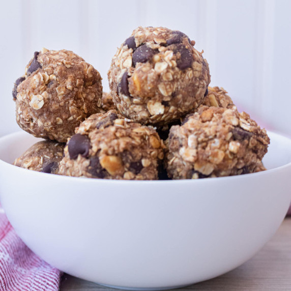bowl of protein balls