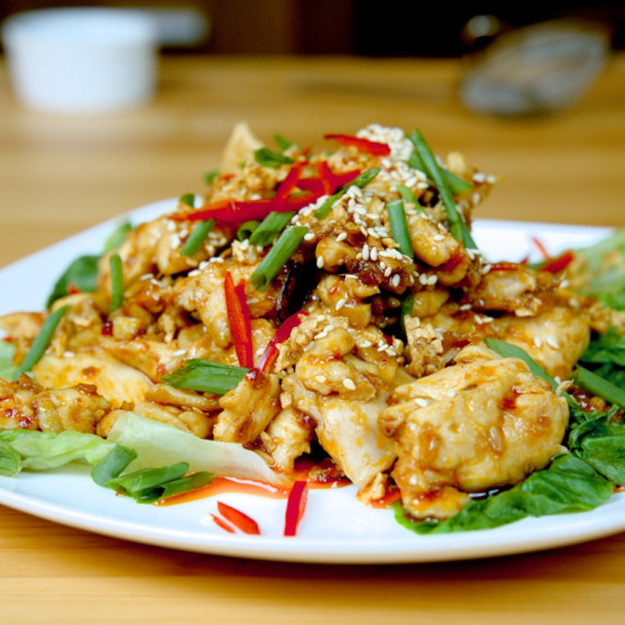 spicy garlic chicken