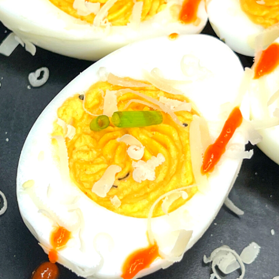 sriracha deviled eggs
