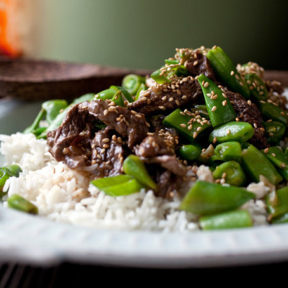 Stir-Fried Beef and Sugar Snap Peas