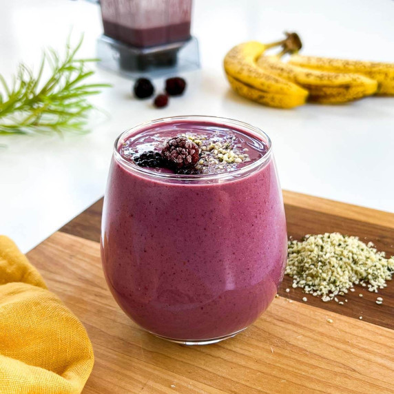 Strawberry Banana Blackberry Smoothie