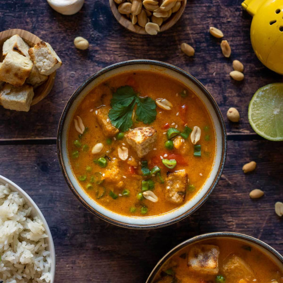 Thai Massaman Vegetable Curry with Tofu